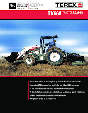 Árokásó-rakodók Terex TX660