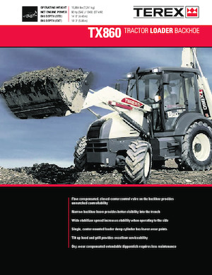 Árokásó-rakodók Terex TX860 B