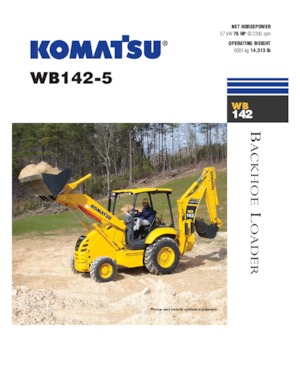 Árokásó-rakodók Komatsu WB 142-5
