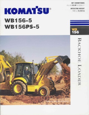 Árokásó-rakodók Komatsu WB 156-5
