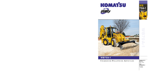 Árokásó-rakodók Komatsu WB70A-1