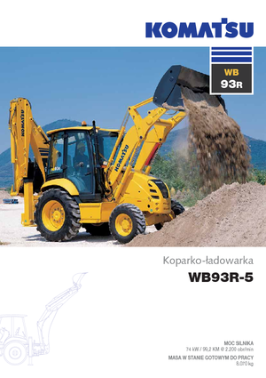 Árokásó-rakodók Komatsu WB93R-5E0