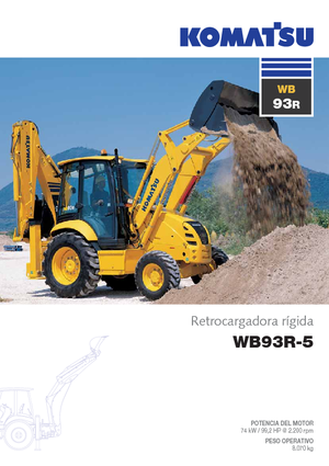Árokásó-rakodók Komatsu WB93R-5E0