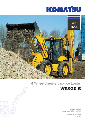 Árokásó-rakodók Komatsu WB93S-5E0