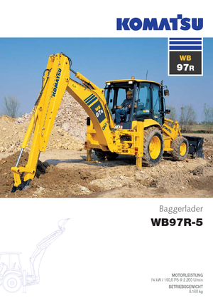 Árokásó-rakodók Komatsu WB97R-5E0