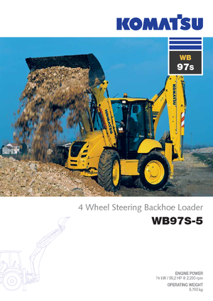 Árokásó-rakodók Komatsu WB97S-5E0