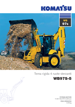 Árokásó-rakodók Komatsu WB97S-5E0