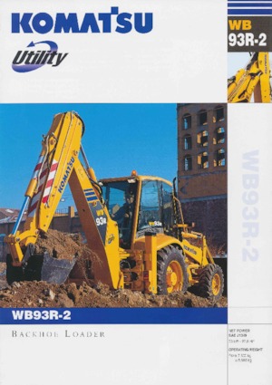 Árokásó-rakodók Komatsu WB93R-2