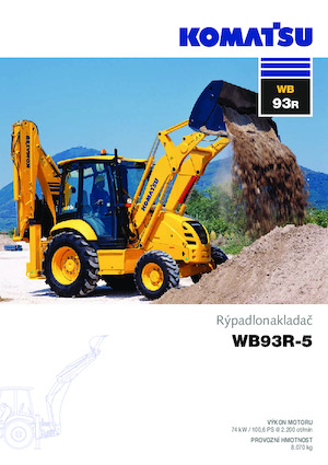 Árokásó-rakodók Komatsu WB93R-5 