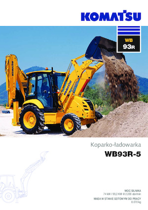 Árokásó-rakodók Komatsu WB93R-5 