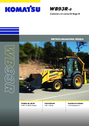 Árokásó-rakodók Komatsu WB93R-8E0