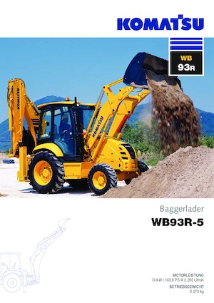 Árokásó-rakodók Komatsu WB93S-5 