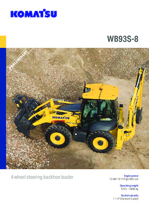 Árokásó-rakodók Komatsu WB93S-8E0