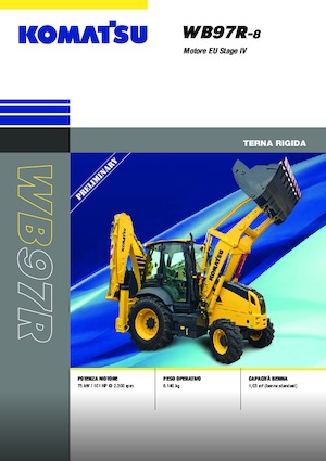 Árokásó-rakodók Komatsu WB97R-8E0