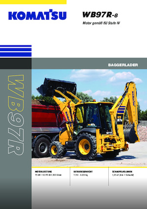 Árokásó-rakodók Komatsu WB97R-8E0