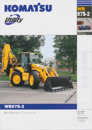 Árokásó-rakodók Komatsu WB97S-2