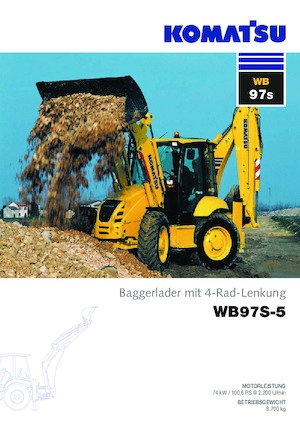 Árokásó-rakodók Komatsu WB97S-5 