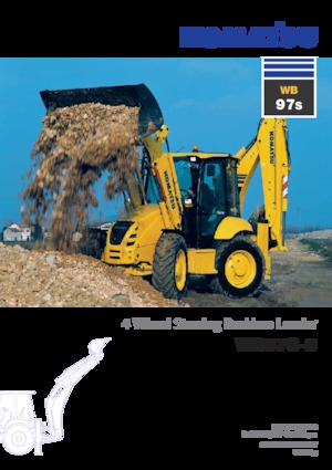 Árokásó-rakodók Komatsu WB97S-5 