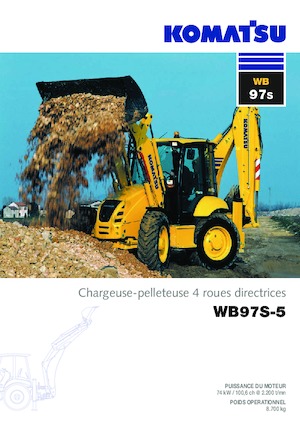 Árokásó-rakodók Komatsu WB97S-5 