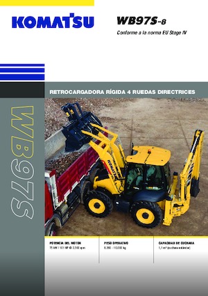 Árokásó-rakodók Komatsu WB97S-8E0