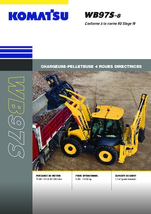 Árokásó-rakodók Komatsu WB97S-8E0