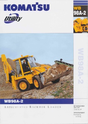 Árokásó-rakodók Komatsu WB98A-2
