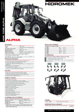 Árokásó-rakodók Hidromek HMK 102 B