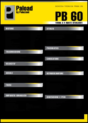 Árokásó-rakodók Palazzani PB 60