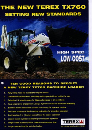 Árokásó-rakodók Terex TX 760