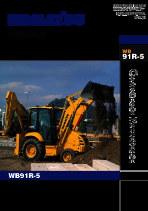 Árokásó-rakodók Komatsu WB91R-5