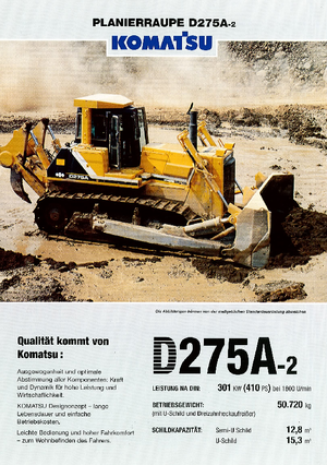 Dózerek Komatsu D275A-2