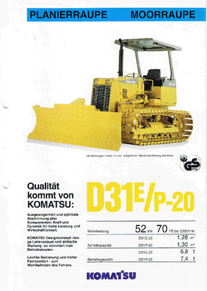 Dózerek Komatsu D31E-20