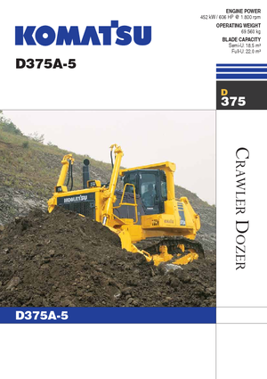 Dózerek Komatsu D375A-5