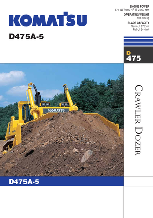 Dózerek Komatsu D475A-5