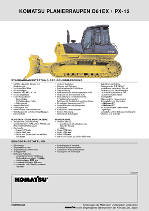 Dózerek Komatsu D61PX-12