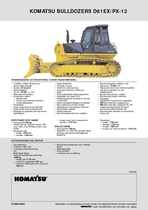 Dózerek Komatsu D61PX-12
