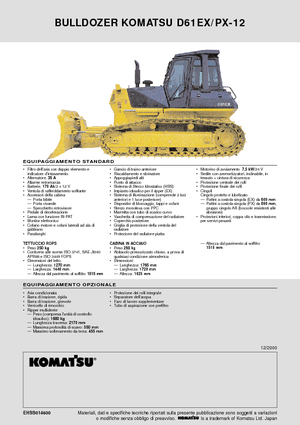 Dózerek Komatsu D61PX-12