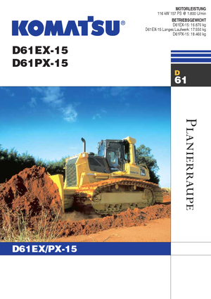 Dózerek Komatsu D61PX-15
