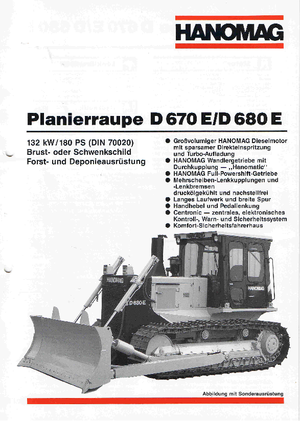 Dózerek Hanomag D 670 E