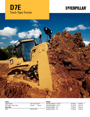 Dózerek Caterpillar D7E