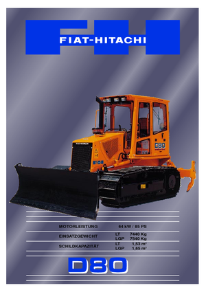 Dózerek Fiat-Hitachi D 80 LT