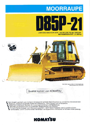 Dózerek Komatsu D85P-21