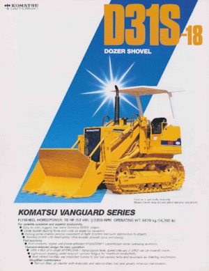 Dózerek Komatsu D31S-18