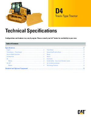 Dózerek Caterpillar D4 XL