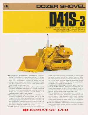 Dózerek Komatsu D41S-3