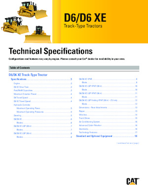 Dózerek Caterpillar D6 XE LGP