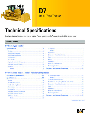 Dózerek Caterpillar D7 LGP