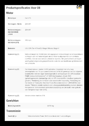 Dózerek Caterpillar D8