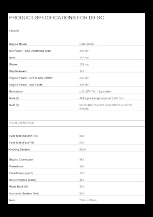 Dózerek Caterpillar D9 GC