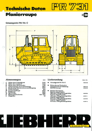 Dózerek Liebherr PR 731 C-L